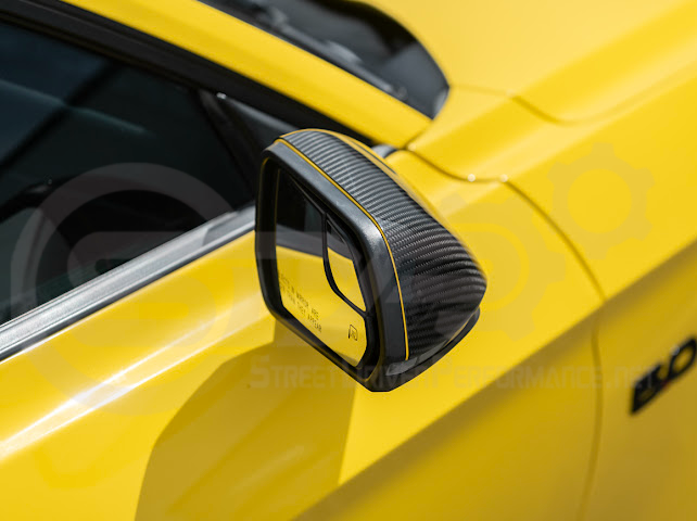 2015-2023 FORD MUSTANG W/ SIGNAL LIGHT | CARBON FIBER SIDE MIRROR CAP COVER PAIR